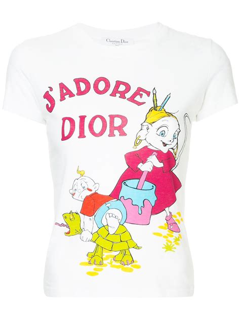 farfetch dior t shirt|vintage dior tops.